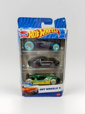 2022 Hot Wheels Main Line 3-Pack 1/64 Scale Diecast Cars Assortment * Box Defect